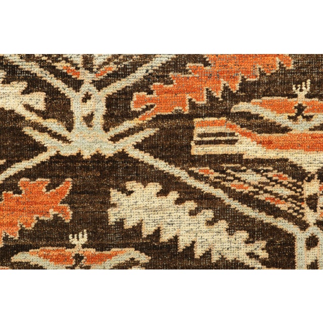 Tribal Rug & Kilim’s Classic Tribal Style Rug in Brown and Orange With Bird Pictorials For Sale - Image 3 of 3