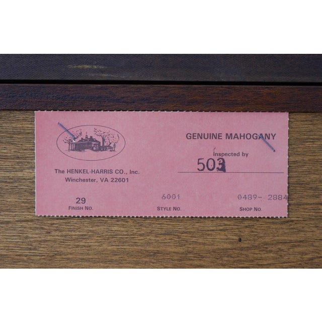 Henkel Harris Mahogany John Hancock Secretary Desk For Sale - Image 17 of 18