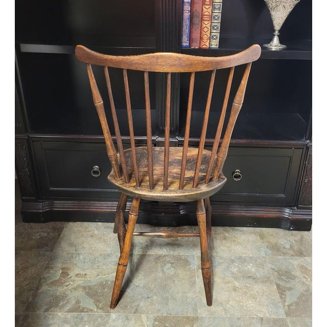 Mid 18th Century Antique Fan Back Pennsylvania Windsor Chair For Sale - Image 5 of 8