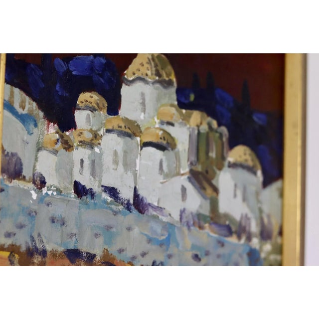 Tage Garvik, Town, 1950s, Oil on Canvas, Framed For Sale - Image 4 of 11