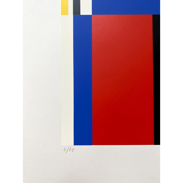 1980s Jo Niemeyer, Construction, 1982, Serigraph, Cardboard For Sale - Image 5 of 7