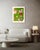 Green Christiane Corcelle "Orquevaux Mossy Whispers" Mixed Media on BFK Paper, Framed Abstract Painting in Moss Green, Pink and Red, 2024 For Sale - Image 8 of 9