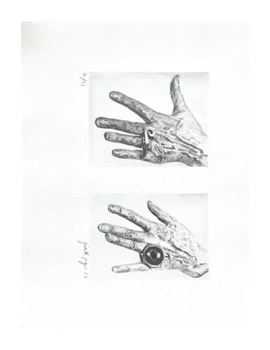 Judith Prigent, Les Mains de Charlotte, Print