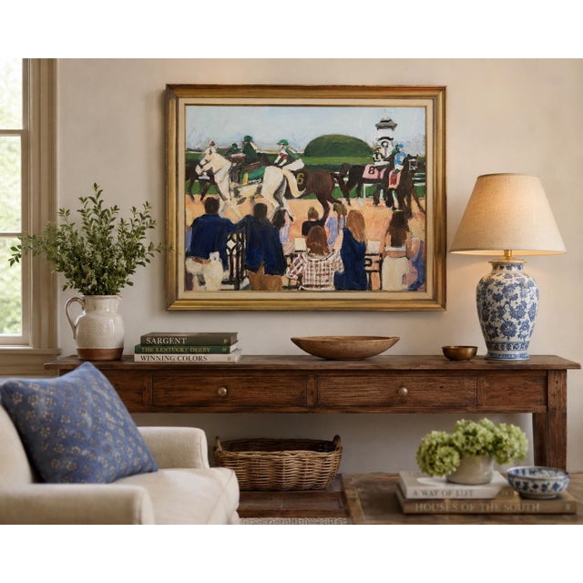 Impressionist “Keeneland” an Original Painting by Michelle Heimann . For Sale - Image 3 of 3