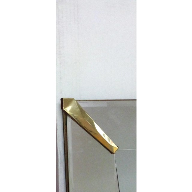 Silver Rare Art Deco Gold Dots Venetian Mirror Extra Large on Sale $3750 Read Below For Sale - Image 8 of 10