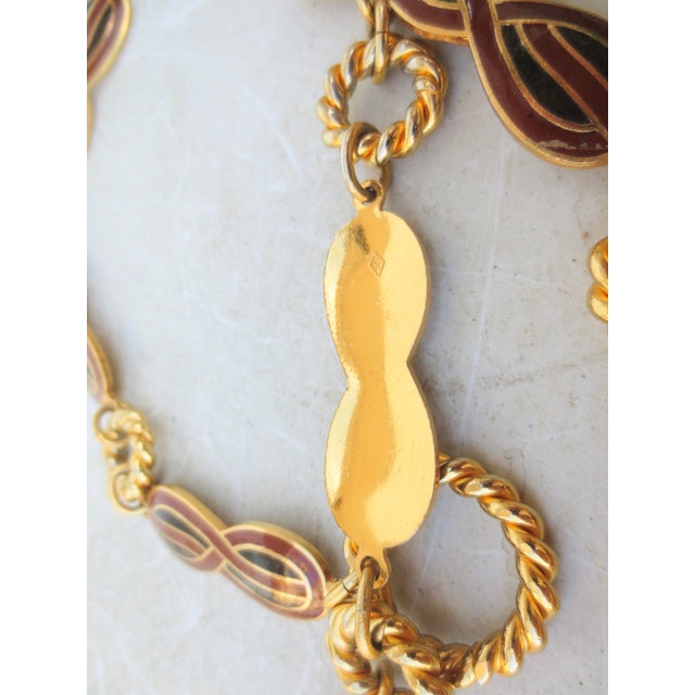 Vintage Gucci Enamel and Gold Metal Belt Circa 70s' For Sale In New York - Image 6 of 6