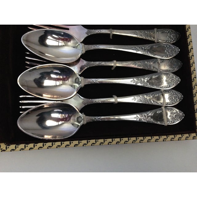 Vintage Russian MHU Silverplate Flatware Boxed Set Chairish