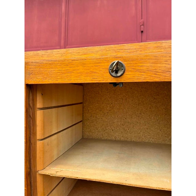 Wooden Roll-Top Filing Cabinet, 1990s For Sale - Image 3 of 7