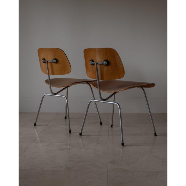 Herman Miller 1950s Charles and Ray Eames DCM Dining Chairs by Herman Miller, Usa For Sale - Image 4 of 13
