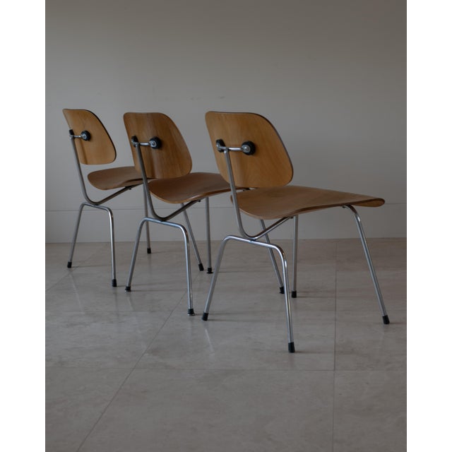 1950s Charles and Ray Eames DCM Dining Chairs Herman Miller, USA. These 1950s Eames DCM chairs are a classic piece of mid-...