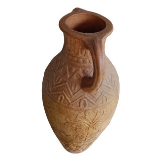 Vintage Terracotta Amphora, 1950s For Sale