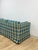 Vintage MCM Retro Plaid Sofa in Electric Blue and Green With Nailhead Trim For Sale - Image 11 of 13