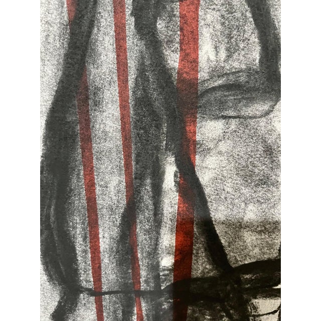 Richard Snyder, Bold Graphic Abstract Expressionist Mixed Media Painting Richard Snyder NYC Art For Sale - Image 4 of 8