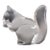 Vintage Hadeland Norway Scand Crystal Glass Squirrel Chipmonk Figure Paperweight For Sale