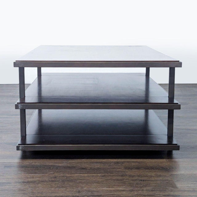 Restoration Hardware Restoration Hardware Three Tier Coffee Table For Sale - Image 4 of 6