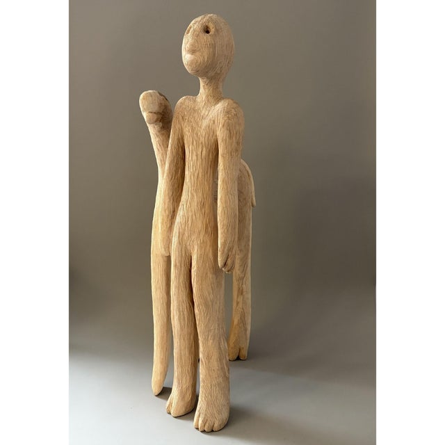 Piotr Butkiewicz, Don't Say A Word Sculpture, 2019, Wood For Sale - Image 4 of 6