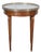 Mid 20th Century Louis XVI–Style Bouillotte Table with Marble Top and Brass Gallery For Sale
