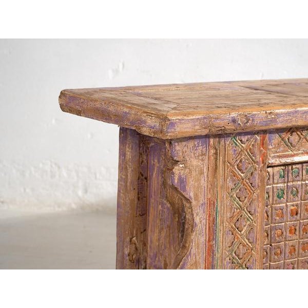 Antique Carved Sideboard with Violet Tones, 1850s For Sale - Image 5 of 18