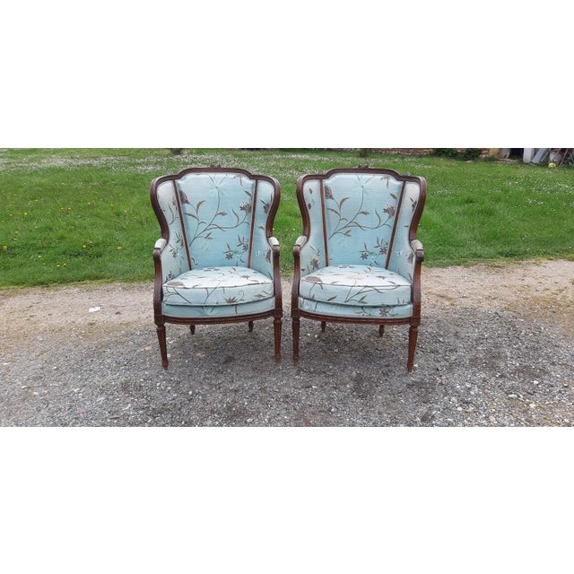Cabriolet Wingback Armchairs, 1930s, Set of 2 For Sale - Image 15 of 15