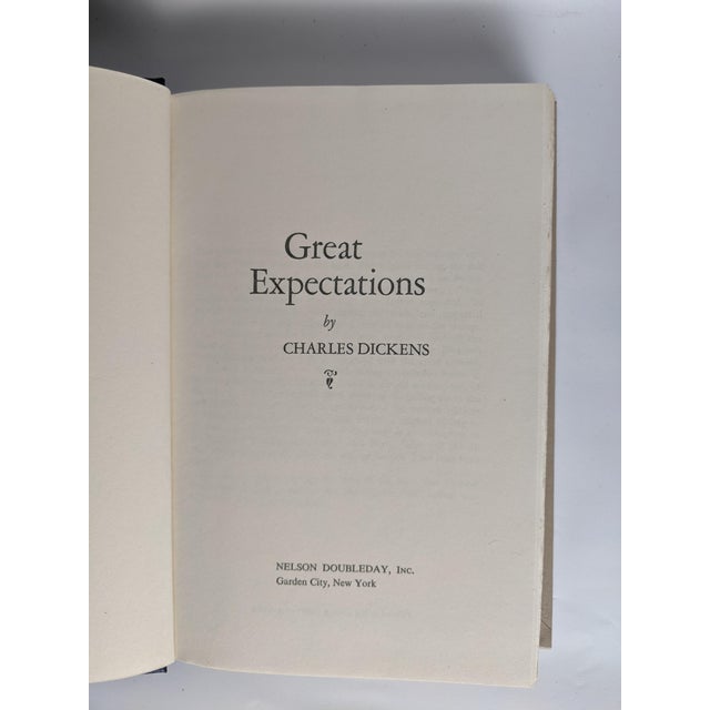 Paper Mid 20th Century Charles Dickens Classics – Set of 4 Navy Blue & Gold Hardcover Booksbooks For Sale - Image 7 of 10