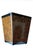 A stunning vintage walnut burl wood Waste Basket is a versatile piece which may also serve as a wood Planter Box...