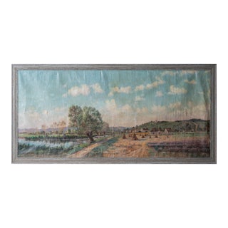 Continental River Landscape, 19th Century For Sale