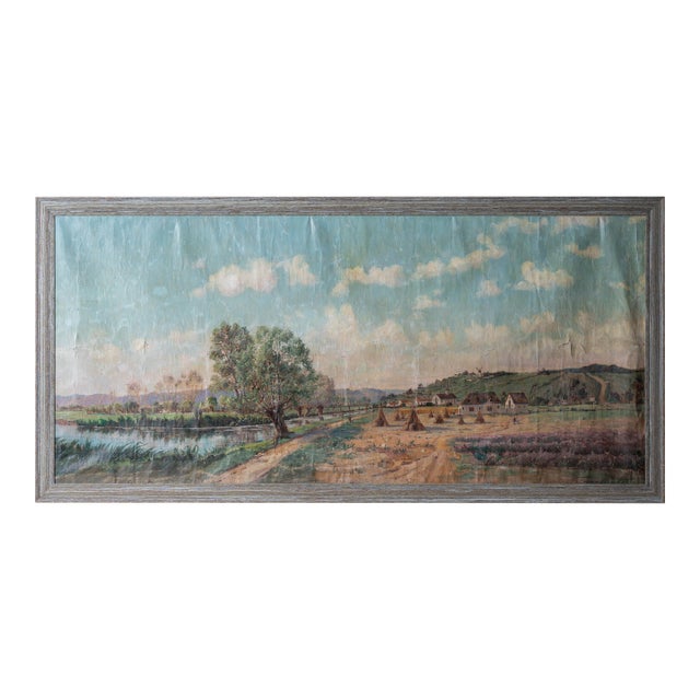 Continental River Landscape, 19th Century For Sale