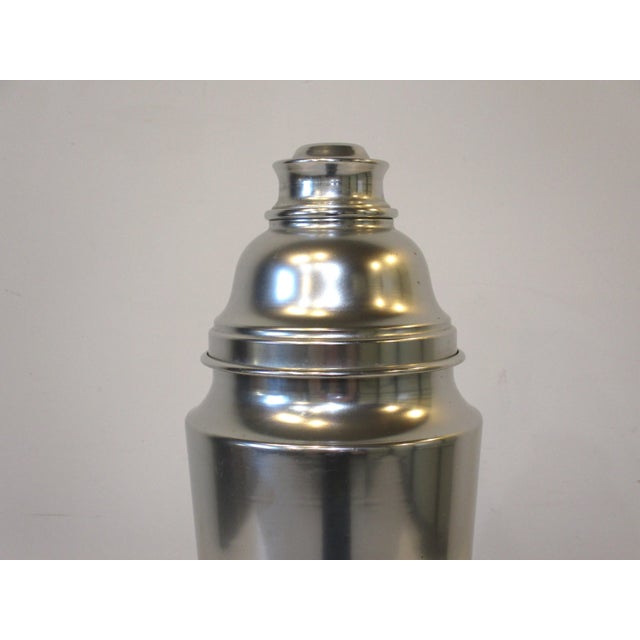 American Hotel Styled Large Aluminum Cocktail Shaker For Sale - Image 3 of 11