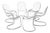 Tubular Chairs by Gastone Rinaldi, 1970s, Set of 6 For Sale