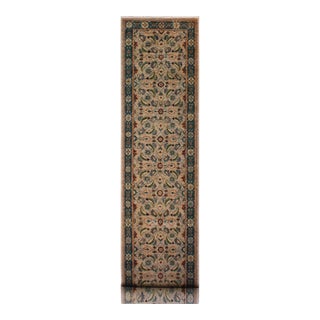 Ziegler 1990's Gray/Green Wool Runner Rug- 2'11'' X 14'9'' For Sale