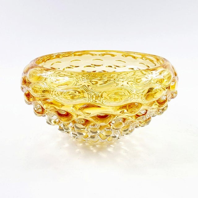 Gold Lenti Bowl in Murano Glass by Ercole Barovier for Barovier & Toso, Italy, 1940s-1950s For Sale - Image 8 of 8