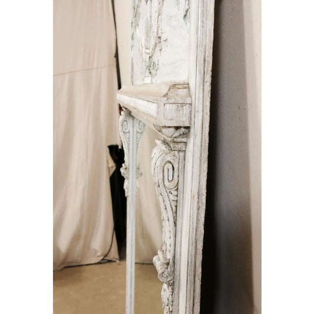 Mid 20th Century French Neoclassical Trumeau Mirror For Sale - Image 4 of 10