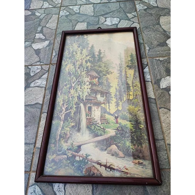 Moritz Wunderlich, Mill, Alps, 1890s, Watercolor For Sale - Image 5 of 8