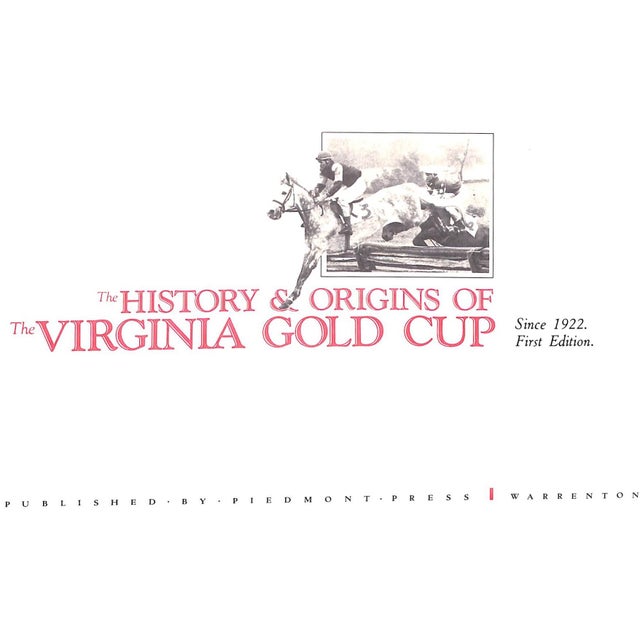 1980s "The Virginia Gold Cup Races" 1987 Myzk, William For Sale - Image 5 of 13