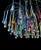 1970s Vintage Lady Victoria Chandelier With Iridescent Murano Glass Drop, Set of 2 For Sale - Image 5 of 9