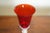 Ruby Red Italian Ruby Red Murano Art Glass Chalice With Gold Aventurine Stem 1970s For Sale - Image 8 of 9