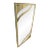1970s Modern Gold Metal Design Rectangular Mirror For Sale
