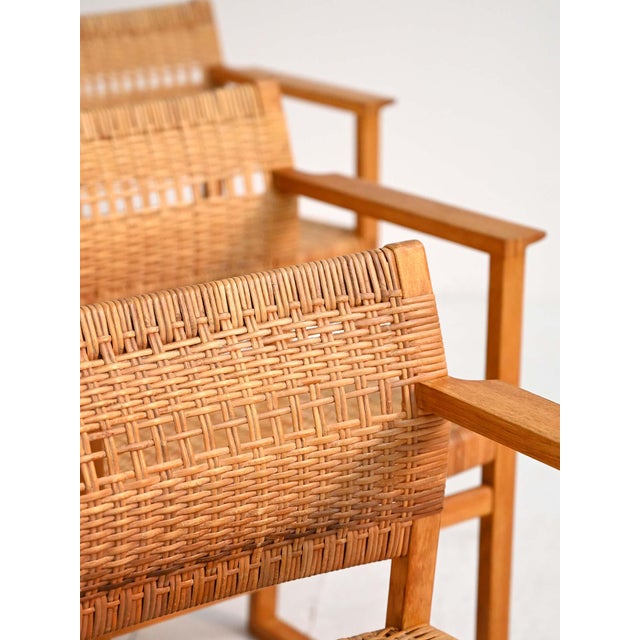 Model BM62 Chairs by Børge Mogensen, 1950s, Set of 6 For Sale - Image 6 of 16