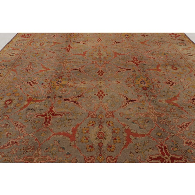 Traditional Antique European Axminster Rug With Colorful Intricate Floral Vines - Rug & Kilim For Sale - Image 3 of 10