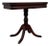 Vintage Duncan Phyfe Style Mahogany Pedestal Game Table With Brass Paw Feet For Sale