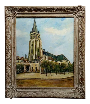 Elise Maclet -Saint-Germain-Des-Prés, Paris Oldest Church-Oil Painting