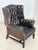 Chesterfield Wingback Chair in Burgundy Leather from Wilmowsky For Sale - Image 3 of 12
