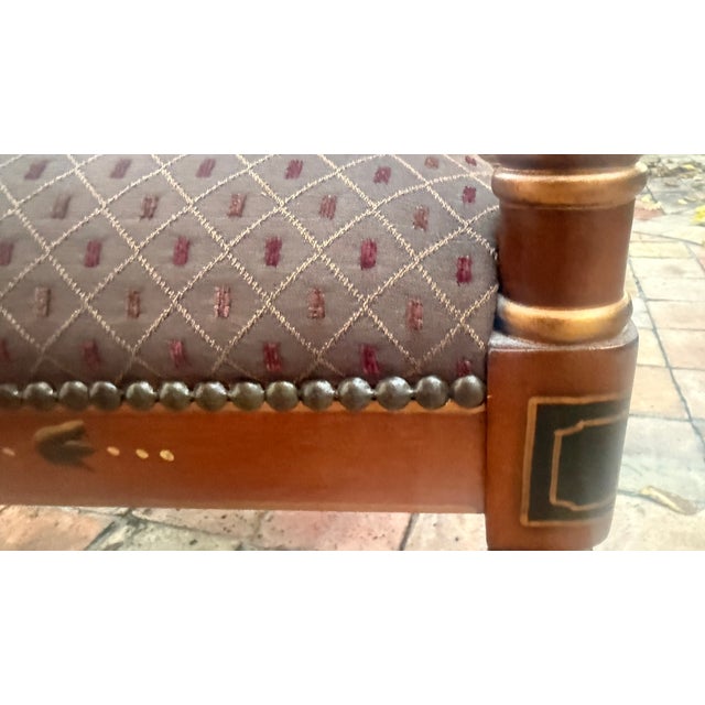 Regency Style Hand-Painted Neoclassical Armchairs, Pair For Sale - Image 13 of 18
