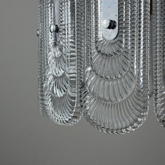 Mid-Century Modern Large Vintage Crystal Chandelier from Kaiser Leuchten, Germany, 1960s For Sale - Image 3 of 18