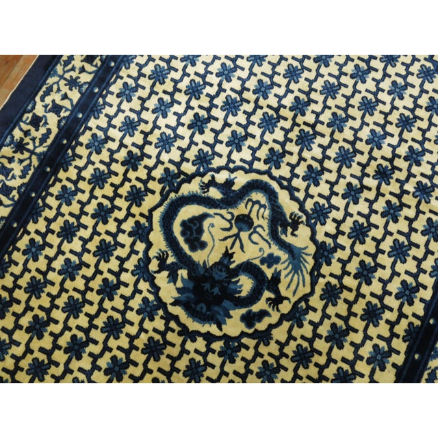 Chinese Late 20th Century Chinese Dragon Peking Rug - 5' x 8' For Sale - Image 3 of 6