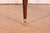 Kindel Furniture French Regency Louis XVI Cherry Wood Dining Table or Breakfast Table, Newly Refinished For Sale - Image 9 of 11