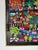 Metal Large Vintage Mexican Arpillería Folk Art Textile Wall Hanging – Framed Under Plexiglass For Sale - Image 7 of 12