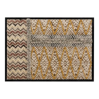 Boho Weave Block Printed Embroidered Frame For Sale