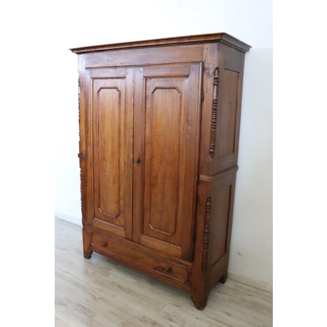 Antique Poplar Wood Wardrobe, 1800s For Sale - Image 3 of 13