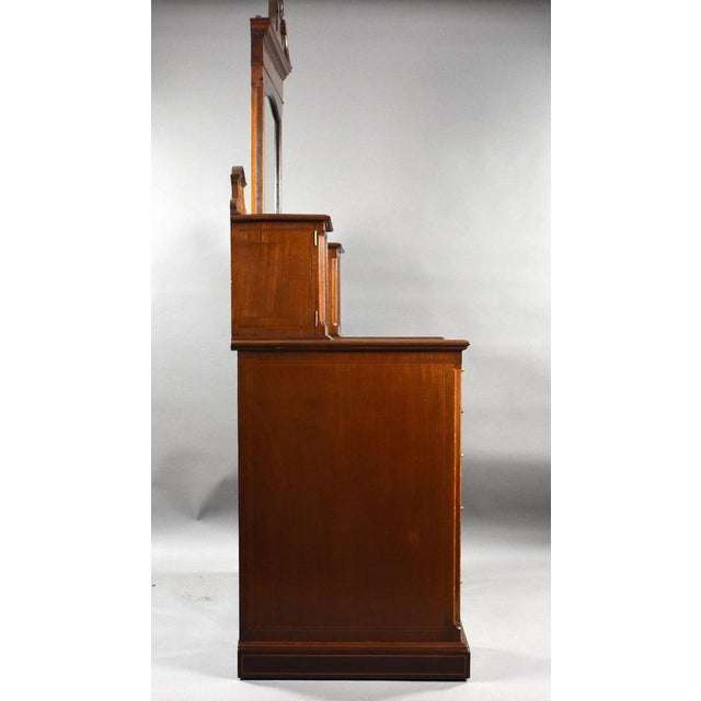 Victorian Marquetry Inlaid Dressing Table from Edwards & Roberts, 1885 For Sale - Image 3 of 14